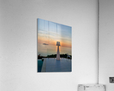 Sunlit White Big Lamp Impression acrylique