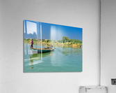 Standing in Front of the Boat Impression acrylique