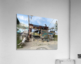 Crazy Island Barbershop Acrylic Print