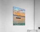 Lonely Boat at Sunset Acrylic Print