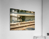 Little Girl Hiding from the Train Acrylic Print