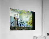 Newlyweds by the Lake with a Bicycle Acrylic Print