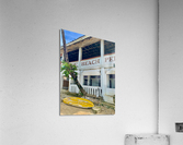 White Beach Building Acrylic Print