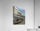 Nice Log on Black Sand Acrylic Print