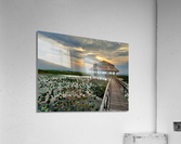 Gazebo on the Lake at Sunset Acrylic Print