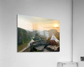 Beautiful Newlyweds at Hang Mua Cave Vietnam 1 Acrylic Print