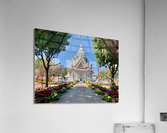 Little White Temple in Khon Kaen Thailand Acrylic Print