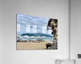 Long Chairs on the Beach Acrylic Print