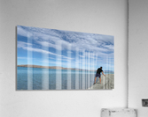 Rock Throwing on the Lake Acrylic Print