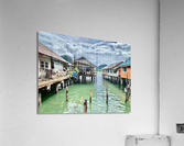 Houses in Koh Panyee Floating Village Thailand  Acrylic Print