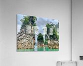 The 3 Rocks on Khao Sok Lake Acrylic Print