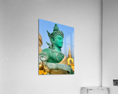 Green Thai Temple Statue Acrylic Print