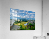 Village in the Rice Fields Acrylic Print