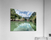 Bungalows on the Water in the Valley Acrylic Print