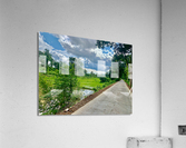 Riding by the Rice Fields Acrylic Print