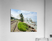 Railroad by the Ocean Acrylic Print