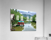 Boats Waiting on the River Acrylic Print