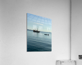 Boats on the Lake Impression acrylique