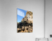 Man Looking Outside of Old Temple Acrylic Print