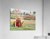 Lady working the Ground Acrylic Print