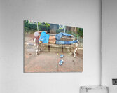 Napping on a Public Bench Jakarta Acrylic Print