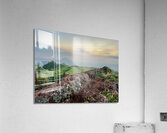 Sunset at Gunsan Oreum Jeju South Korea Acrylic Print