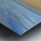 Painted Barrels on the Beach Metal print