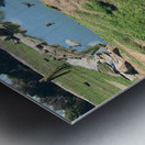 White Kangaroo Chilling Metal print