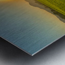 Sunset Over the Field Metal print