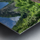 Stone Houses by the Mountain Metal print