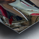 The Little Girl and the Motorbikes.  Metal print