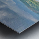 Beautiful River Through Tea Plantations Metal print