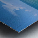 Beach Down the Cliff Metal print