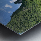 Bamboo Raft in the Mountains Metal print