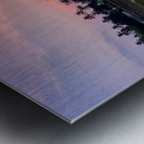 Purple Reflection on the Lake Metal print