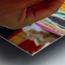 Mandala Hand Metal print