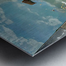 Sinking Boat Reflections Metal print