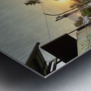 Sunset Street Metal print