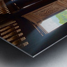 Inside Peace in Wooden Temple Metal print