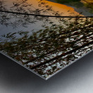 Sunset Behind the Mountain Metal print