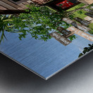 Shack in front of the Temple Metal print