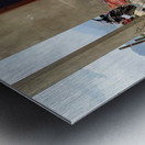 Behind the Crooked Fence Metal print