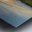 Sunset over the Rice Fields Metal print