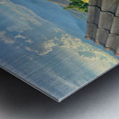 Rice Fields Village Metal print