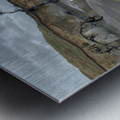 Black Sand on the Coast 2 Metal print