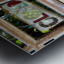 Open  Close Metal print