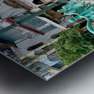 Take the Curve Metal print