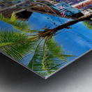 Love Sign With Palm Trees Metal print