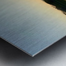 Sunset Hiding Reflection Metal print