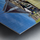 Coconut & Durian on a Boat in a Market Metal print